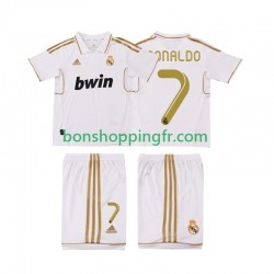 Maillot Rétro Domicile Real Madrid Cristiano Ronaldo 7 2011 2012 Manches Courtes Jeune Enfant(+shorts)