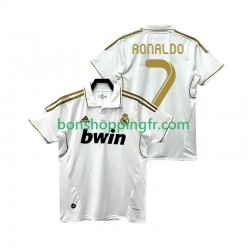 Maillot Rétro Domicile Real Madrid Cristiano Ronaldo 7 2011 2012 Manches Courtes Homme