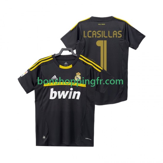 Maillot Rétro Extérieur Real Madrid Gardien I.CASILLAS 1 2011 2012 Manches Courtes Homme Maillot Rétro Extérieur Real Madrid Gardien I.CASILLAS 1 2011 2012 Manches Courtes Homme