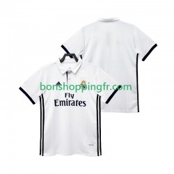 Maillot Rétro Domicile Real Madrid 2017 2018 Manches Courtes Homme