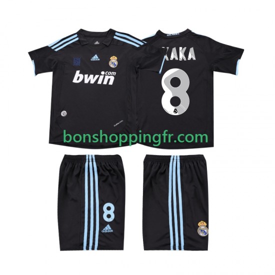 Maillot Rétro Extérieur Real Madrid KAKA 8 2009 2010 Manches Courtes Jeune Enfant(+shorts)