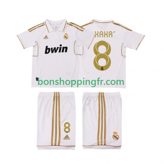 Maillot Rétro Domicile Real Madrid KAKA 8 2011 2012 Manches Courtes Jeune Enfant(+shorts)