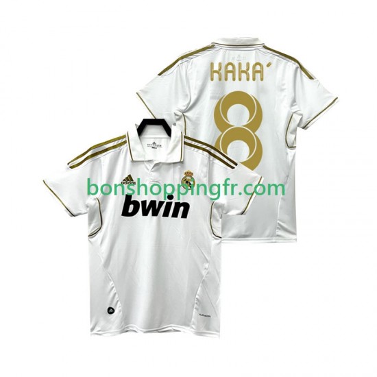 Maillot Rétro Domicile Real Madrid KAKA 8 2011 2012 Manches Courtes Homme