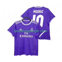Maillot Rétro Extérieur Real Madrid LUCA MODRIC 10 2016 2017 Manches Courtes Homme