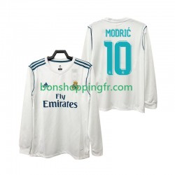 Maillot Rétro Domicile Real Madrid MODRIC 10 2017 2018 Manches Longues Homme