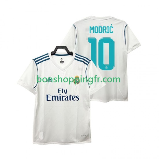Maillot Rétro Domicile Real Madrid MODRIC 10 2017 Manches Courtes Homme Maillot Rétro Domicile Real Madrid MODRIC 10 2017 Manches Courtes Homme