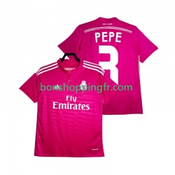 Maillot Rétro Extérieur Real Madrid PEPE 3 2014 2015 Manches Courtes Homme