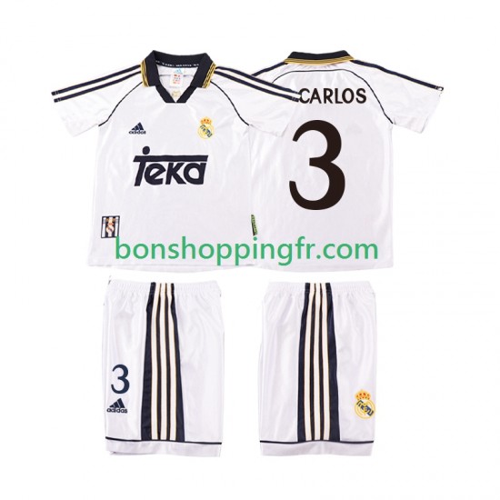 Maillot Rétro Domicile Real Madrid R CARLOS 3 1998 2000 Manches Courtes Jeune Enfant(+shorts) Maillot Rétro Domicile Real Madrid R CARLOS 3 1998 2000 Manches Courtes Jeune Enfant(+shorts)