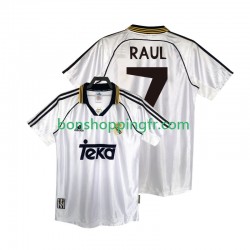Maillot Rétro Domicile Real Madrid RAUL 7 1998 2000 Manches Courtes Homme