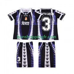 Maillot Rétro 3ème Real Madrid ROBERTO CARLOS 3 1997 1998 Manches Courtes Jeune Enfant(+shorts)