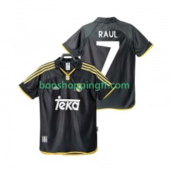 Maillot Rétro Extérieur Real Madrid Raul 7 1999 2001 Manches Courtes Homme