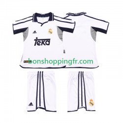 Maillot Rétro Domicile Real Madrid 2001 2002 Manches Courtes Jeune Enfant(+shorts)