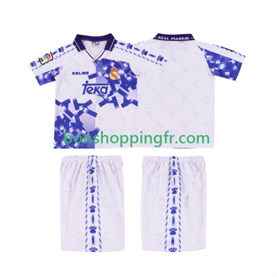 Maillot Rétro 3ème Real Madrid 1996 1997 Manches Courtes Jeune Enfant(+shorts)
