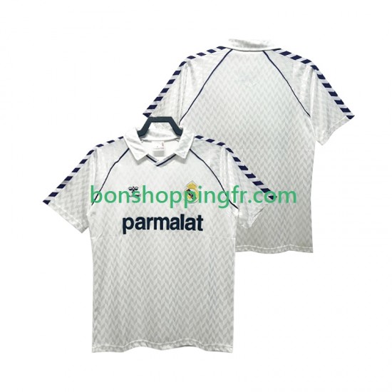 Maillot Rétro Domicile Real Madrid 1986 1987 Manches Courtes Homme