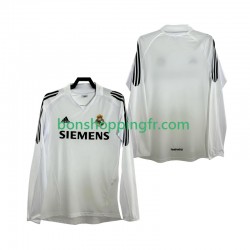 Maillot Rétro Domicile Real Madrid 2005 2006 Manches Longues Homme