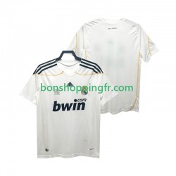 Maillot Rétro Domicile Real Madrid 2009 2010 Manches Courtes Homme