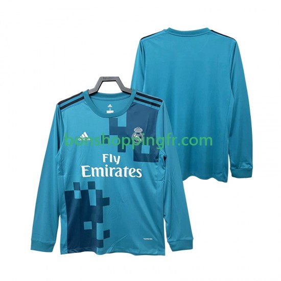 Maillot Rétro 3ème Real Madrid 2017 2018 Manches Longues Homme Maillot Rétro 3ème Real Madrid 2017 2018 Manches Longues Homme
