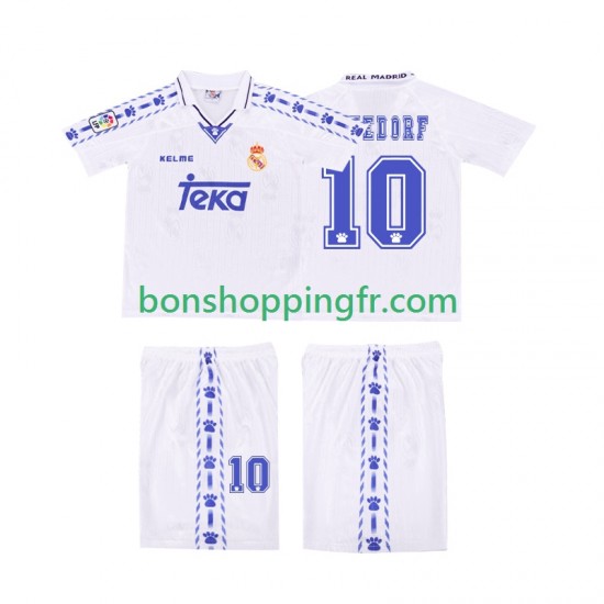 Maillot Rétro Domicile Real Madrid SEEDORF 10 1996 1997 Manches Courtes Jeune Enfant(+shorts)