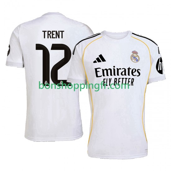 Maillot Domicile Real Madrid Trent Alexander-Arnold 12 2025-2026 Manches Courtes Homme