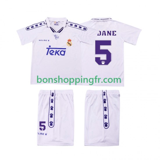 Maillot Rétro Domicile Real Madrid ZIDANE 5 1994 1996 Manches Courtes Jeune Enfant(+shorts)