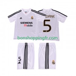 Maillot Rétro Domicile Real Madrid ZIDANE 5 2004 20025 Manches Courtes Jeune Enfant(+shorts)