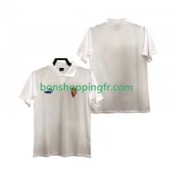 Maillot Rétro Domicile Real Zaragoza 1995 Manches Courtes Homme