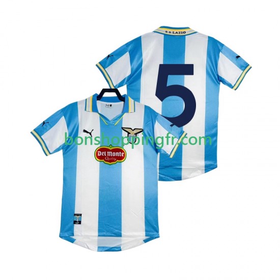 Maillot Rétro Domicile SS Lazio 5 1999 2000 Manches Courtes Homme Maillot Rétro Domicile SS Lazio 5 1999 2000 Manches Courtes Homme
