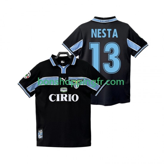 Maillot Rétro Extérieur SS Lazio NESTA 13 1998 1999 Manches Courtes Homme