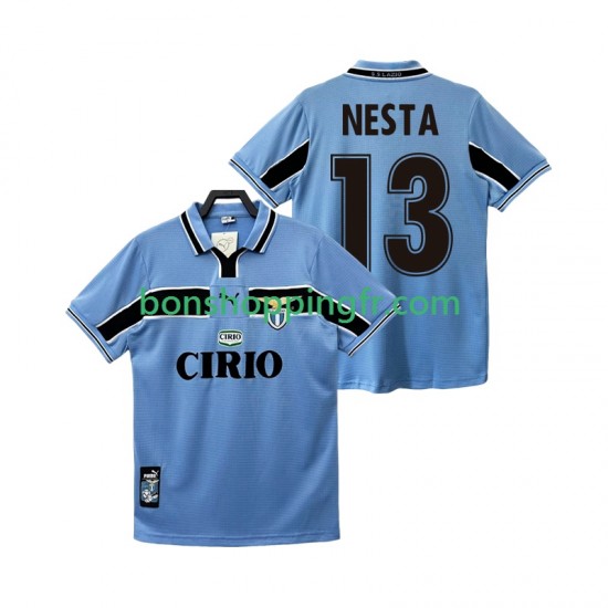 Maillot Rétro Domicile SS Lazio NESTA 13 1998 1999 Manches Courtes Homme Maillot Rétro Domicile SS Lazio NESTA 13 1998 1999 Manches Courtes Homme