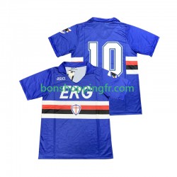 Maillot Rétro Domicile Sampdoria 10 1990 1991 Manches Courtes Homme