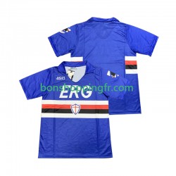 Maillot Rétro Domicile Sampdoria 1990 1991 Manches Courtes Homme