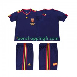 Maillot Rétro Extérieur Espagne 2010 Manches Courtes Jeune Enfant(+shorts)