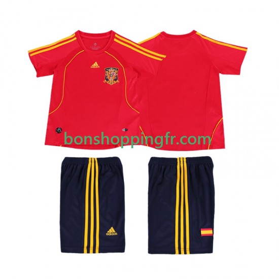 Maillot Rétro Domicile Espagne 2008 Manches Courtes Jeune Enfant(+shorts) Maillot Rétro Domicile Espagne 2008 Manches Courtes Jeune Enfant(+shorts)