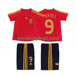 Maillot Rétro Domicile Espagne TORRES 9 2008 Manches Courtes Jeune Enfant(+shorts)