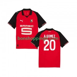 Maillot Domicile Stade Rennais Andres Gomez 20 2025-2026 Manches Courtes Homme