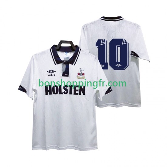 Maillot Rétro Domicile Tottenham Hotspur 10 1991 1993 Manches Courtes Homme Maillot Rétro Domicile Tottenham Hotspur 10 1991 1993 Manches Courtes Homme