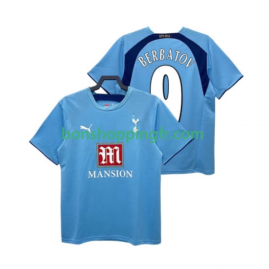 Maillot Rétro Extérieur Tottenham Hotspur BERBATOV 9 2006 2007 Manches Courtes Homme