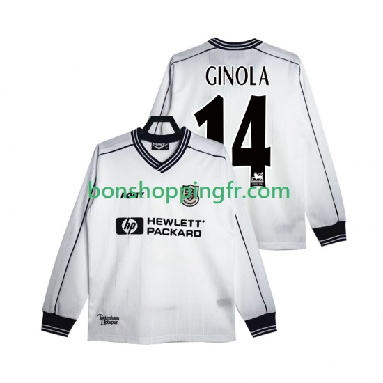 Maillot Rétro Domicile Tottenham Hotspur GINOLA 14 1997 1999 Manches Longues Homme Maillot Rétro Domicile Tottenham Hotspur GINOLA 14 1997 1999 Manches Longues Homme