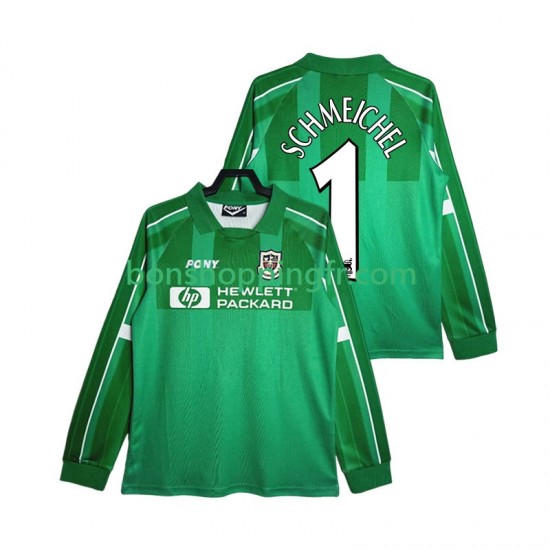 Maillot Rétro Domicile Tottenham Hotspur Gardien SCHMEICHEL 1 1997 1999 Manches Longues Homme