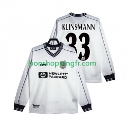 Maillot Rétro Domicile Tottenham Hotspur KLINSMANN 33 1997 1999 Manches Longues Homme