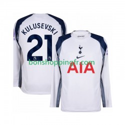 Maillot Domicile Tottenham Hotspur Kulusevski 21 2025-2026 Manches Longues Homme