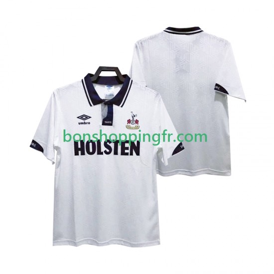 Maillot Rétro Domicile Tottenham Hotspur 1991 1993 Manches Courtes Homme Maillot Rétro Domicile Tottenham Hotspur 1991 1993 Manches Courtes Homme