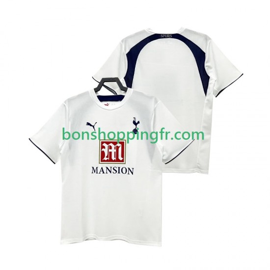 Maillot Rétro Domicile Tottenham Hotspur 2006 2007 Manches Courtes Homme