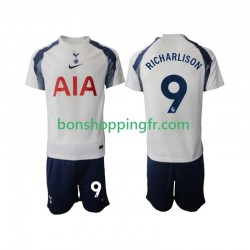 Maillot Domicile Tottenham Hotspur Richarlison 9 2025-2026 Manches Courtes Jeune Enfant(+shorts)