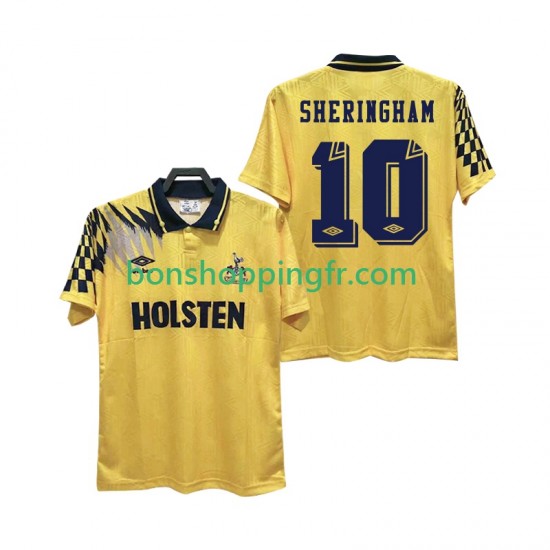 Maillot Rétro Extérieur Tottenham Hotspur SHERINGHAM 10 1992 1994 Manches Courtes Homme