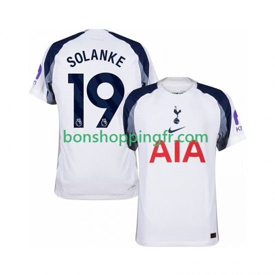 Maillot Domicile Tottenham Hotspur Solanke 19 2025-2026 Manches Courtes Homme Maillot Domicile Tottenham Hotspur Solanke 19 2025-2026 Manches Courtes Homme