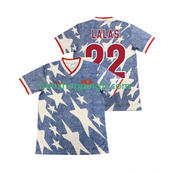 Maillot Rétro Extérieur États-Unis LALAS 22 1994 Manches Courtes Homme Maillot Rétro Extérieur États-Unis LALAS 22 1994 Manches Courtes Homme