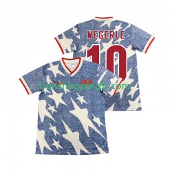 Maillot Rétro Extérieur États-Unis WEGERLE 10 1994 Manches Courtes Homme