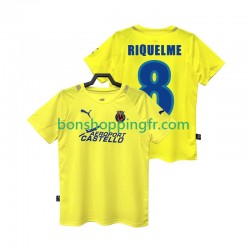 Maillot Rétro Domicile Villarreal CF RIQUELME 8 2005 2006 Manches Courtes Homme