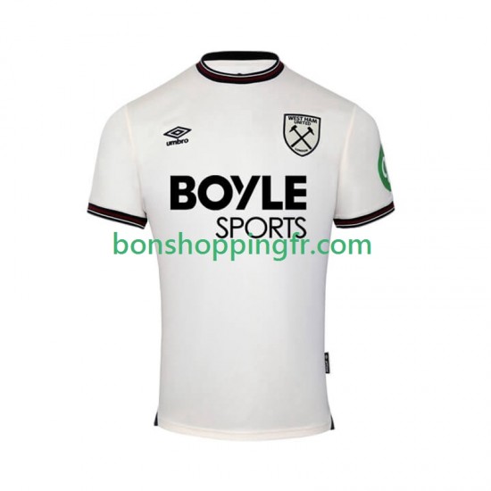 Maillot Extérieur West Ham United 2025-2026 Manches Courtes Homme